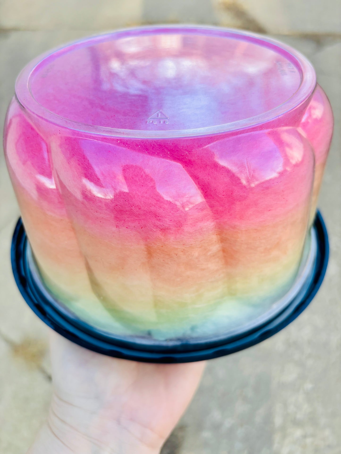 Mini Rainbow Cotton Candy Cake