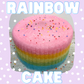Rainbow Cotton Candy Cake