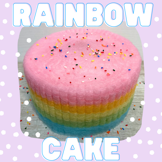 Rainbow Cotton Candy Cake